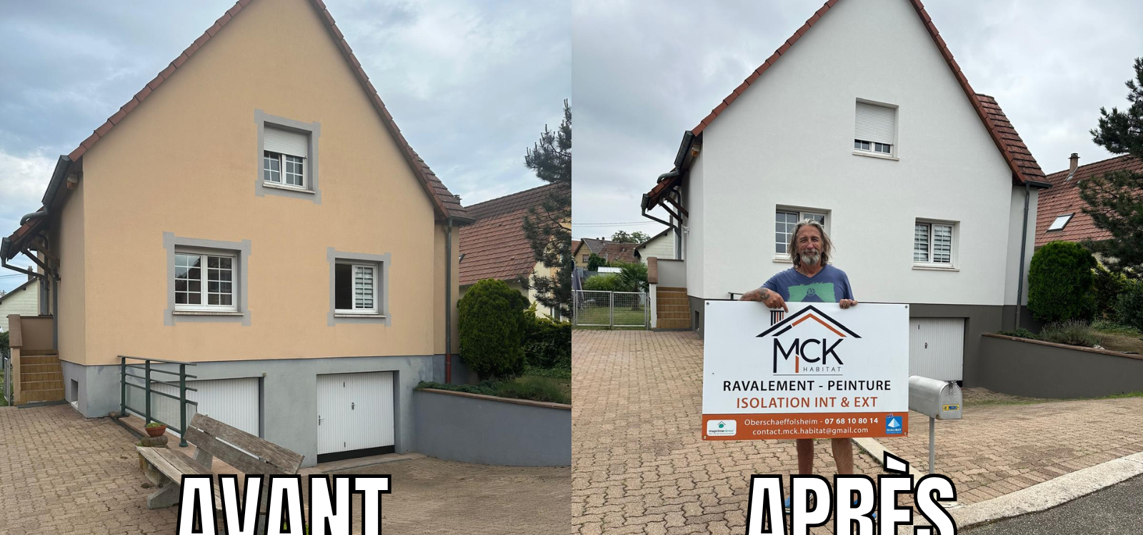Chantier termin&eacute; : r&eacute;novation et ravalement de fa&ccedil;ade &agrave; Holtzheim Schiltigheim