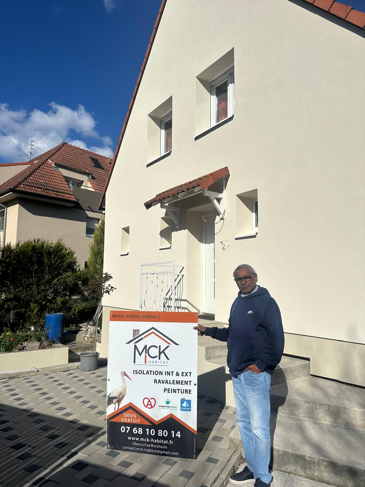 Fin de chantier ITE &agrave; Wolfisheim : une fa&ccedil;ade transform&eacute;e et un client satisfait ! Illkirch-Graffenstaden