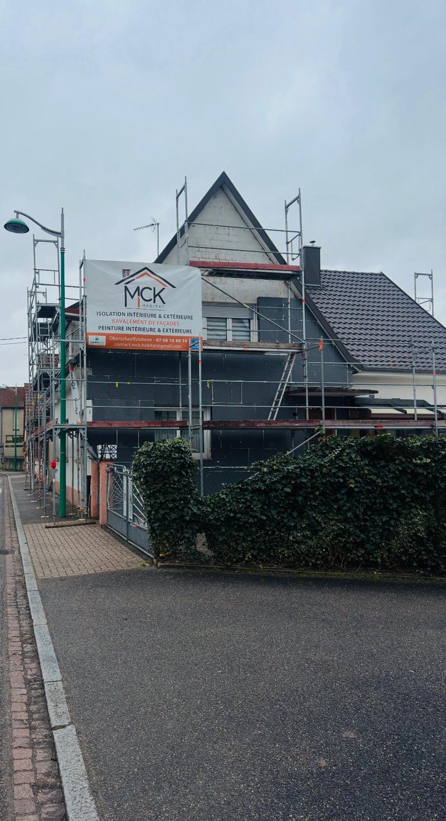 D&eacute;marrage de chantier &ndash; Isolation thermique par l&rsquo;ext&eacute;rieur &agrave; Seltz (67120) Saverne