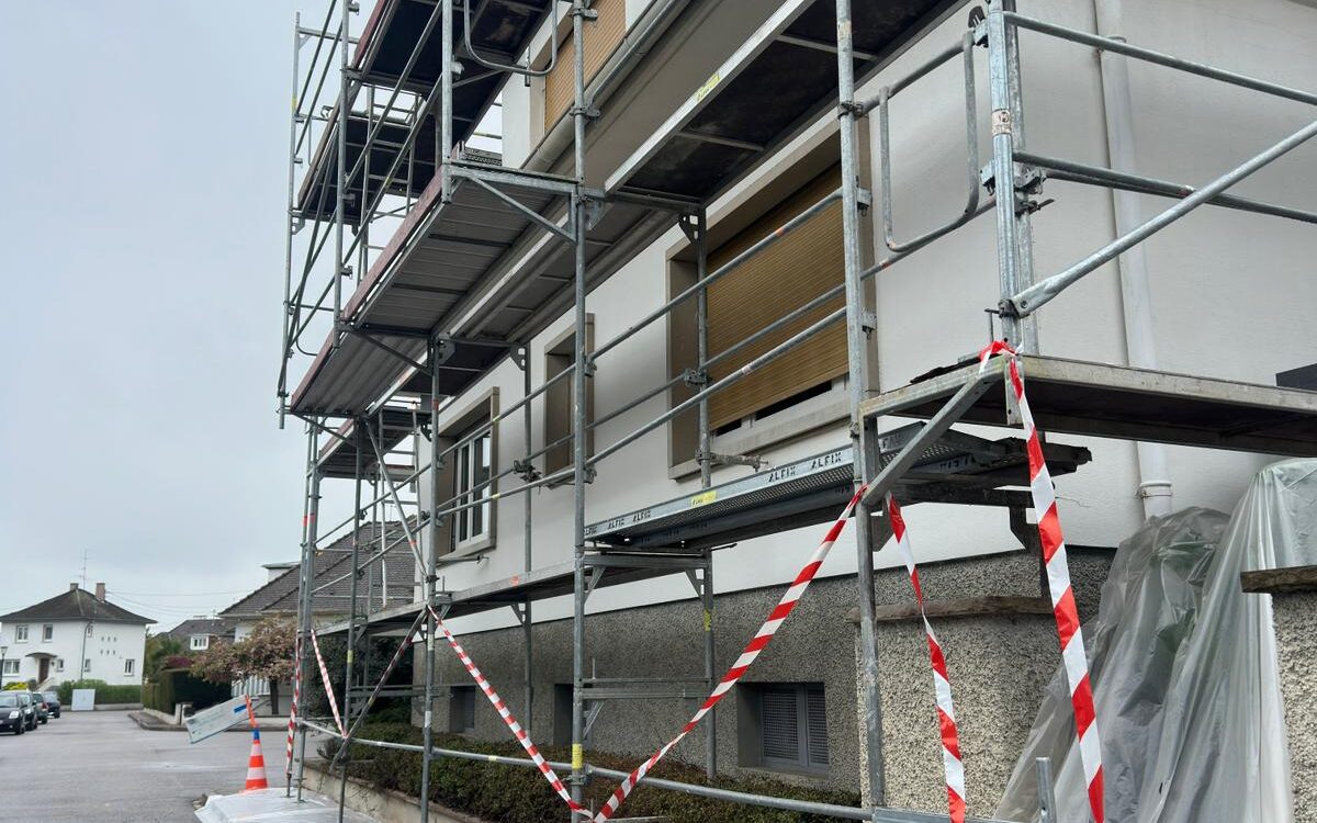 D&eacute;marrage de chantier &ndash; Ravalement de fa&ccedil;ade &agrave; Wolfisheim S&eacute;lestat
