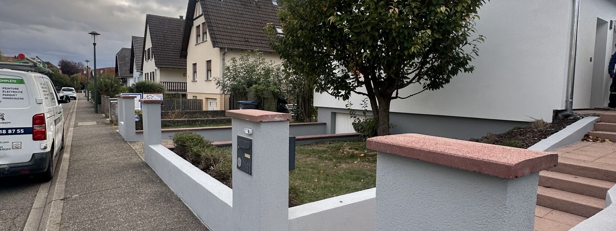 ITE WOLFISHEIM 2 2 2000X750 | MCK Habitat Isolation extérieure à Wolfisheim (67202) : polystyrène gris de 160 mm et finition crépi taloché Illkirch-Graffenstaden